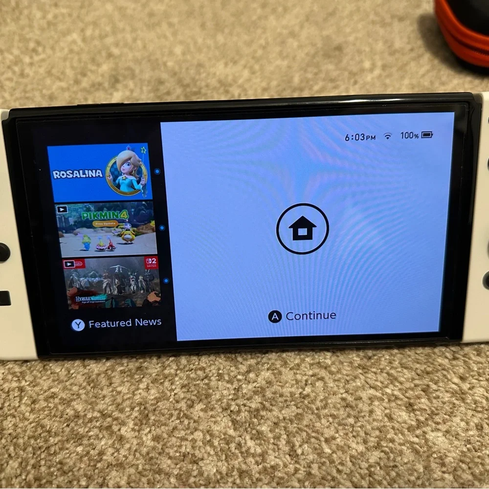 Nintendo Switch Handheld Console - White and Black